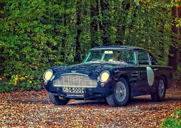 英国のIllustra製のホワイトメタルベースのアストン・マーティンDB5 青 英国のIllustra製のホワイトメタルベースのアストン・マーティンDB5 青