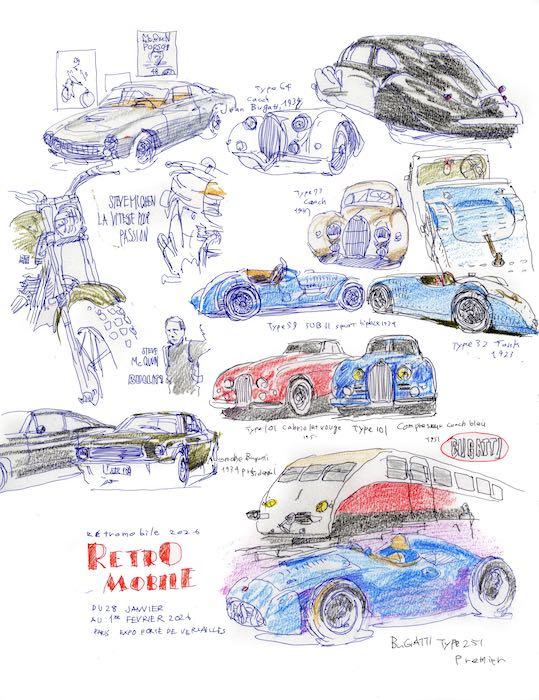 イラストレーター溝呂木陽が訪れた、26年ぶりのレトロモビル | octane